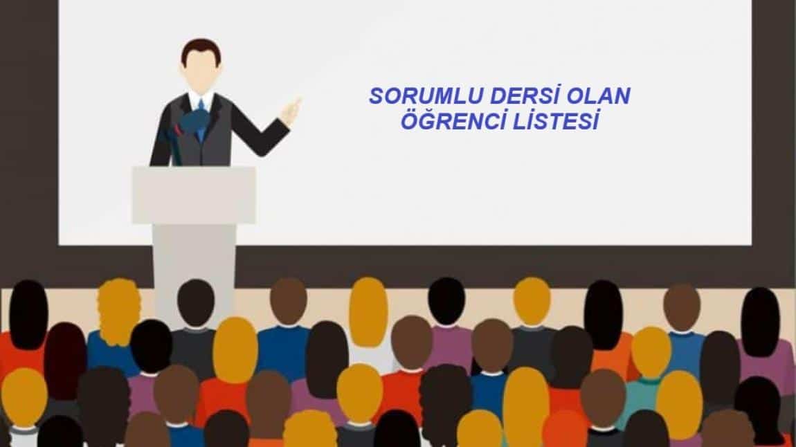 2025 Eylül Sorumluluk Döneminde Sorumlu Dersi Bulunan Öğrenci Listesi
